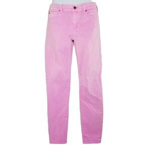 Gap Womens Legging Jeans Size 0 25 Pink Light Faux Acid Wash Fade Out Pants